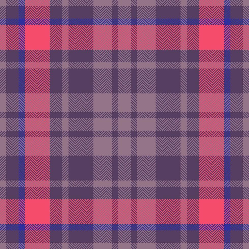 Plaid check pattern. Seamless fabric texture. Tartan textile print. vector