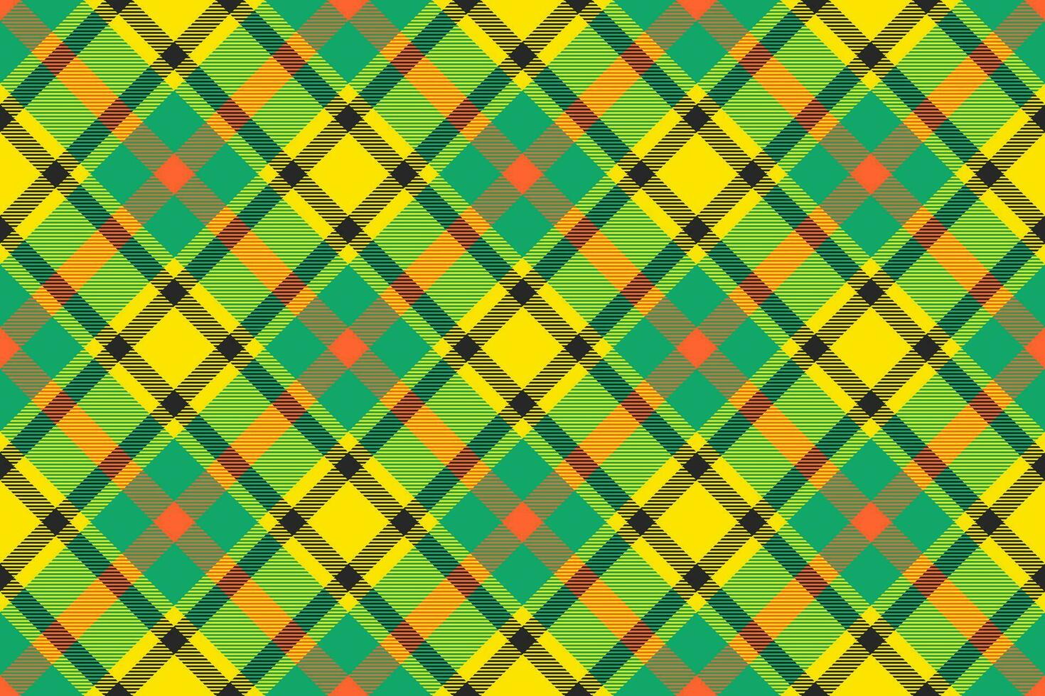 Tartan plaid background, diagonal check seamless pattern. Vector fabric texture for textile print, wrapping paper, gift card, wallpaper.