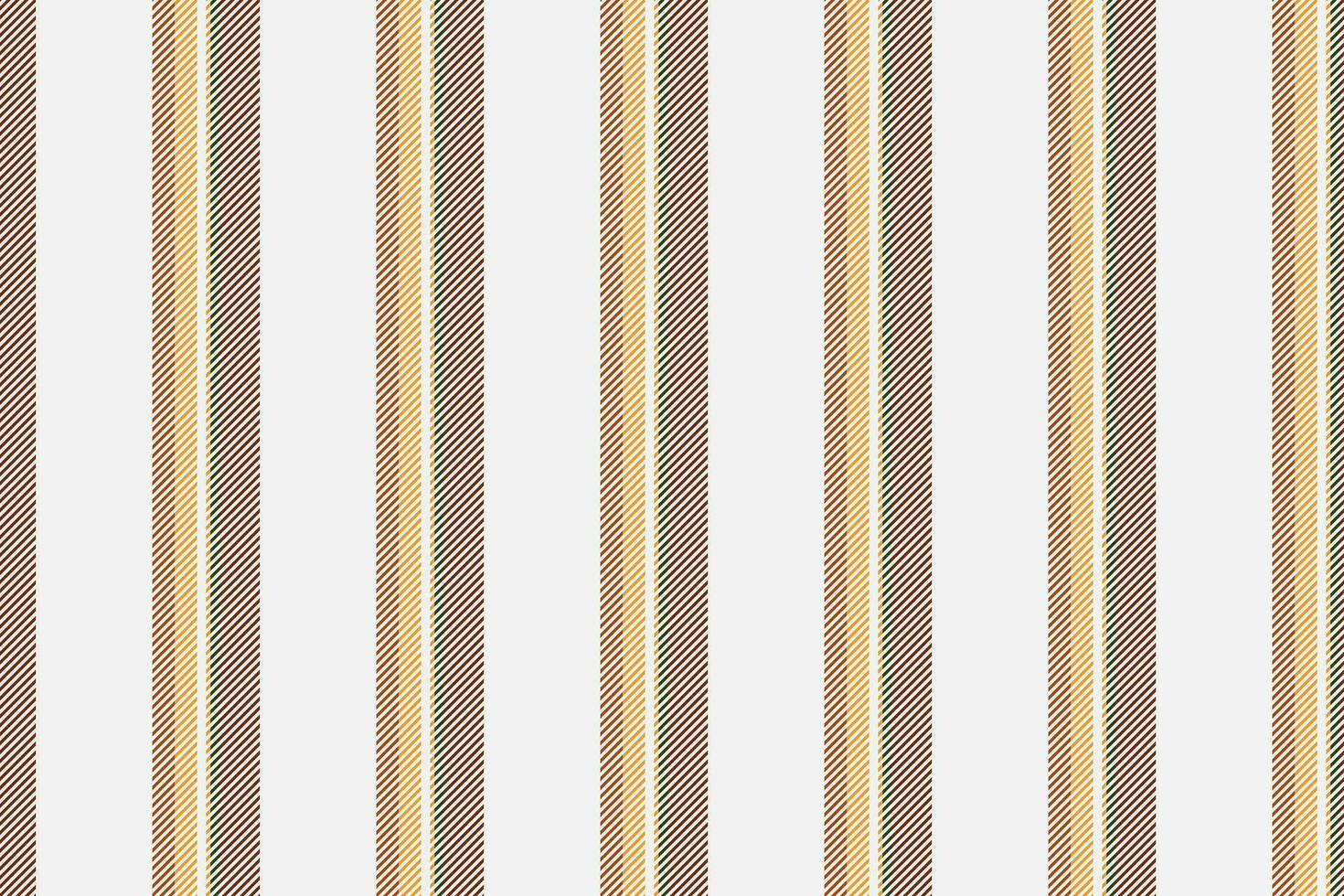 Panel lines texture stripe, mockup vector fabric pattern. Harvest seamless background vertical textile in white and orange colors.