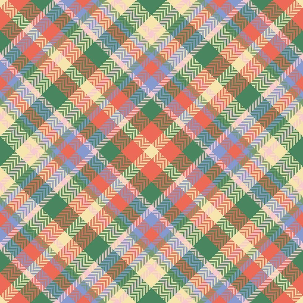 Plaid pattern vector. Check fabric texture. Seamless textile design for clothes, paper print. vector