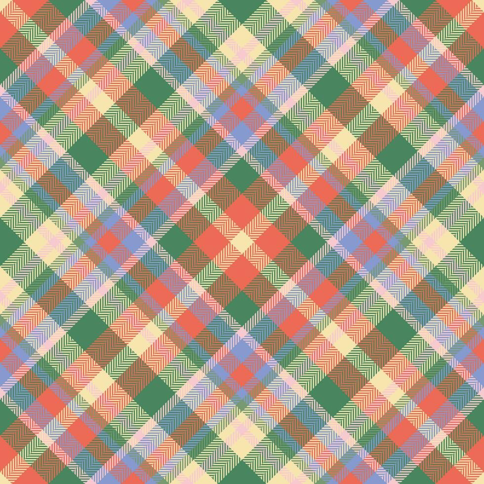 Plaid pattern vector. Check fabric texture. Seamless textile design for clothes, paper print. vector