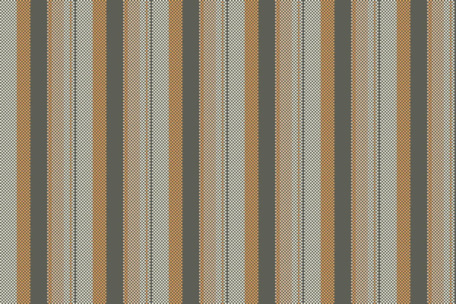 recién nacido vector modelo fondo, repetitivo sin costura líneas vertical. Oktoberfest tela textil raya textura en gris y naranja colores.