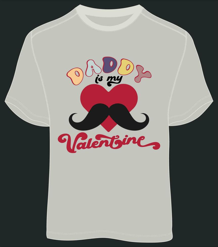 Valentine's day T shirt Design vector