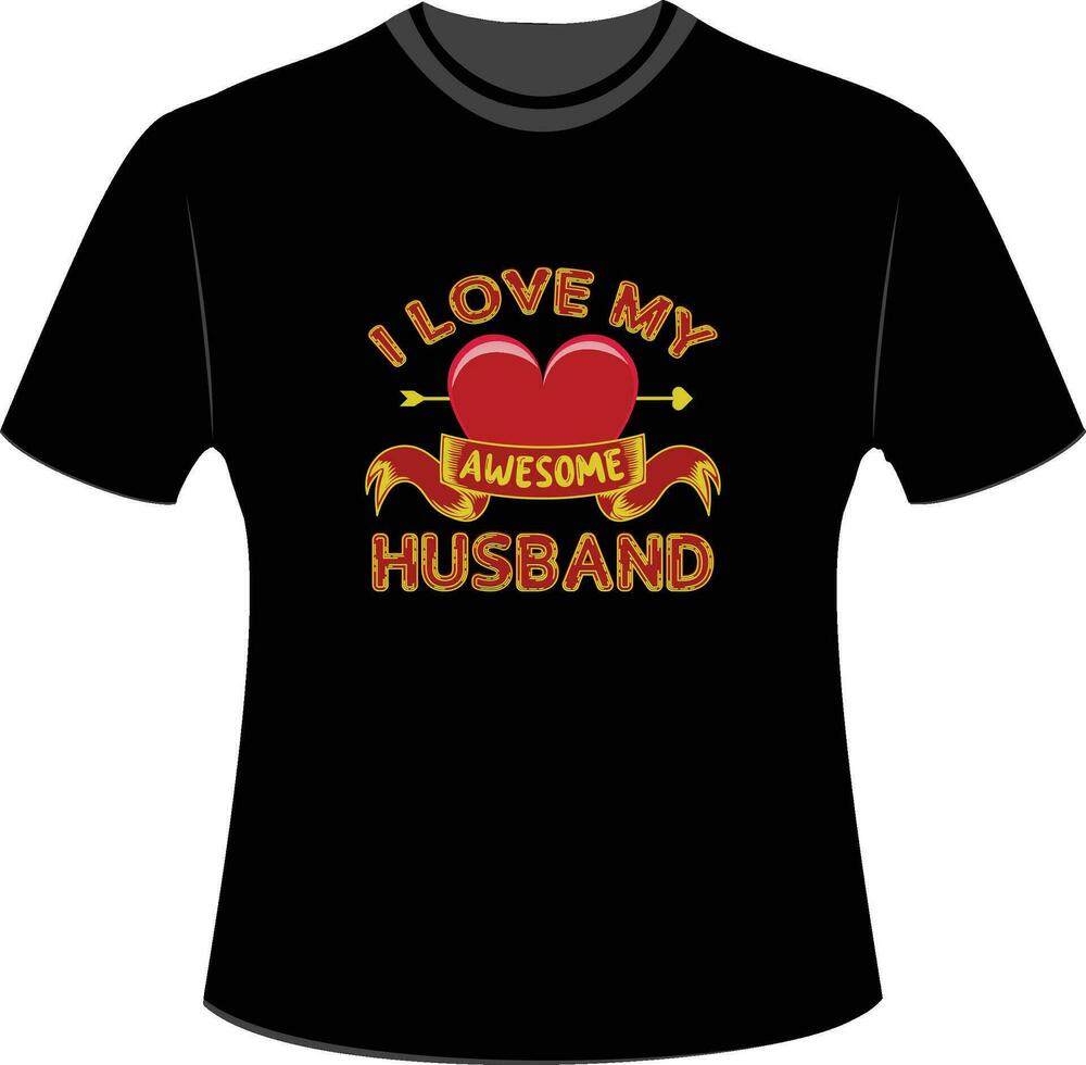 Valentine's day t shirt vector