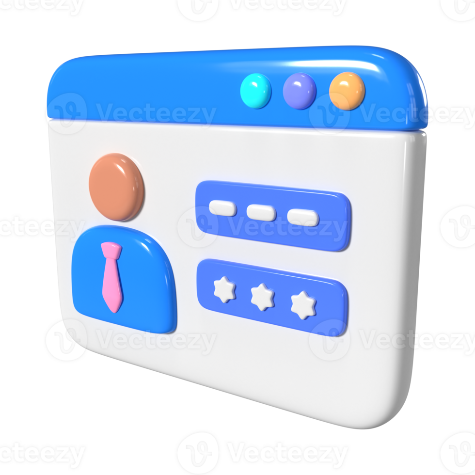 Account 3D Illustration Icon png
