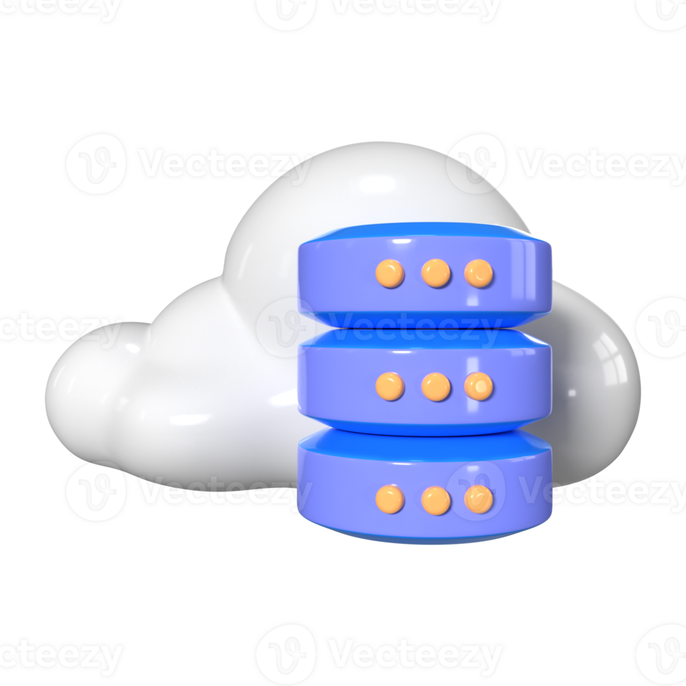 Database 3D Illustration Icon png