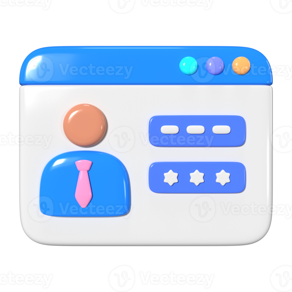 Account 3D Illustration Icon png