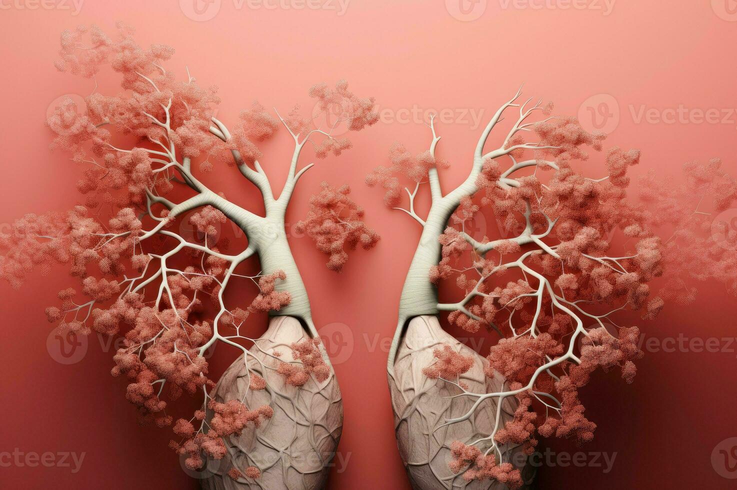 AI generated Vital Lungs nature. Generate Ai photo