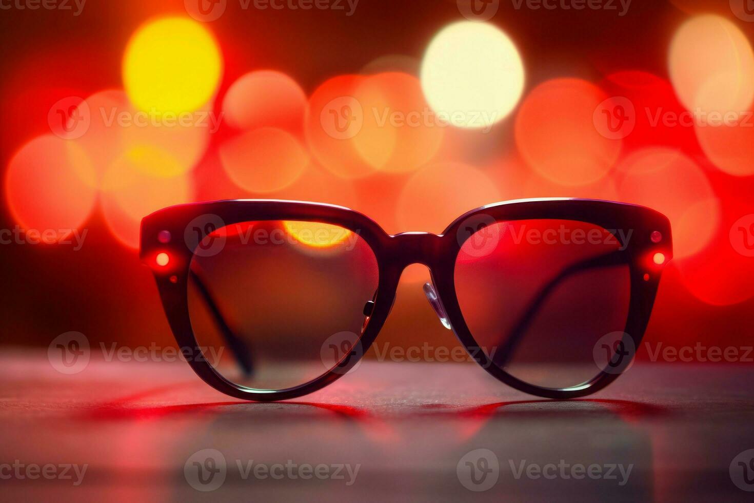 AI generated Plastic party sunglasses. Generate ai photo