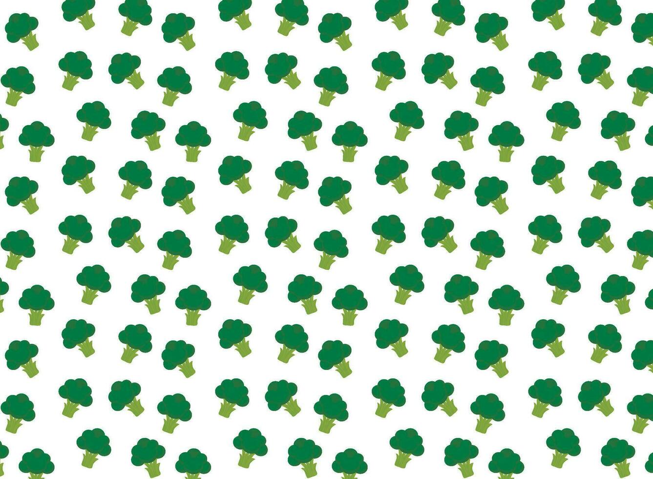 Broccoli pattern, illustration, ideal for design or backgrounds and prints vector