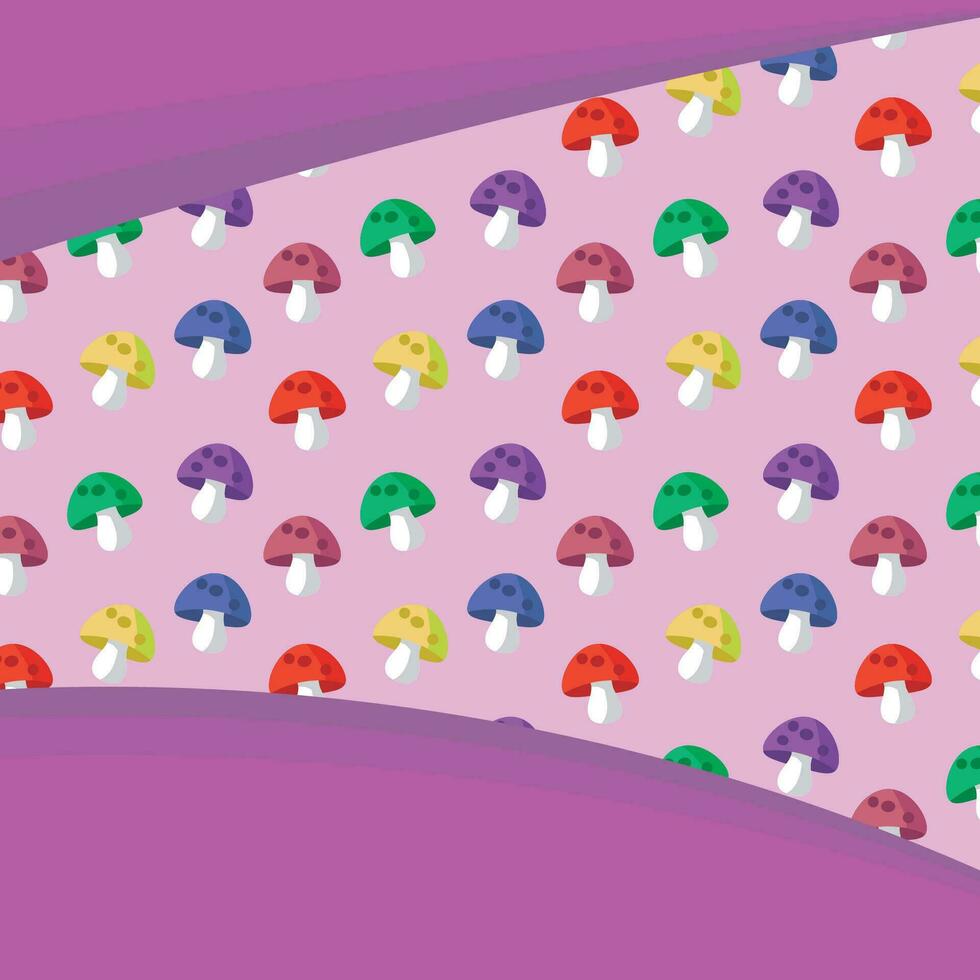 mushroom pattern, background, for design backgrounds, prints and various designs vector