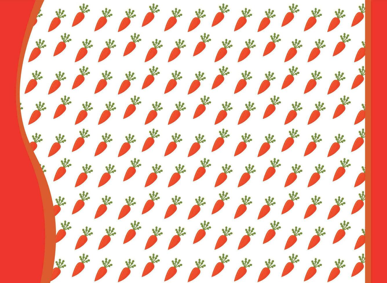 Carrot pattern, background for kitchen fabrics or backgrounds for design, carrot repeat, great for vegan publication background too vector
