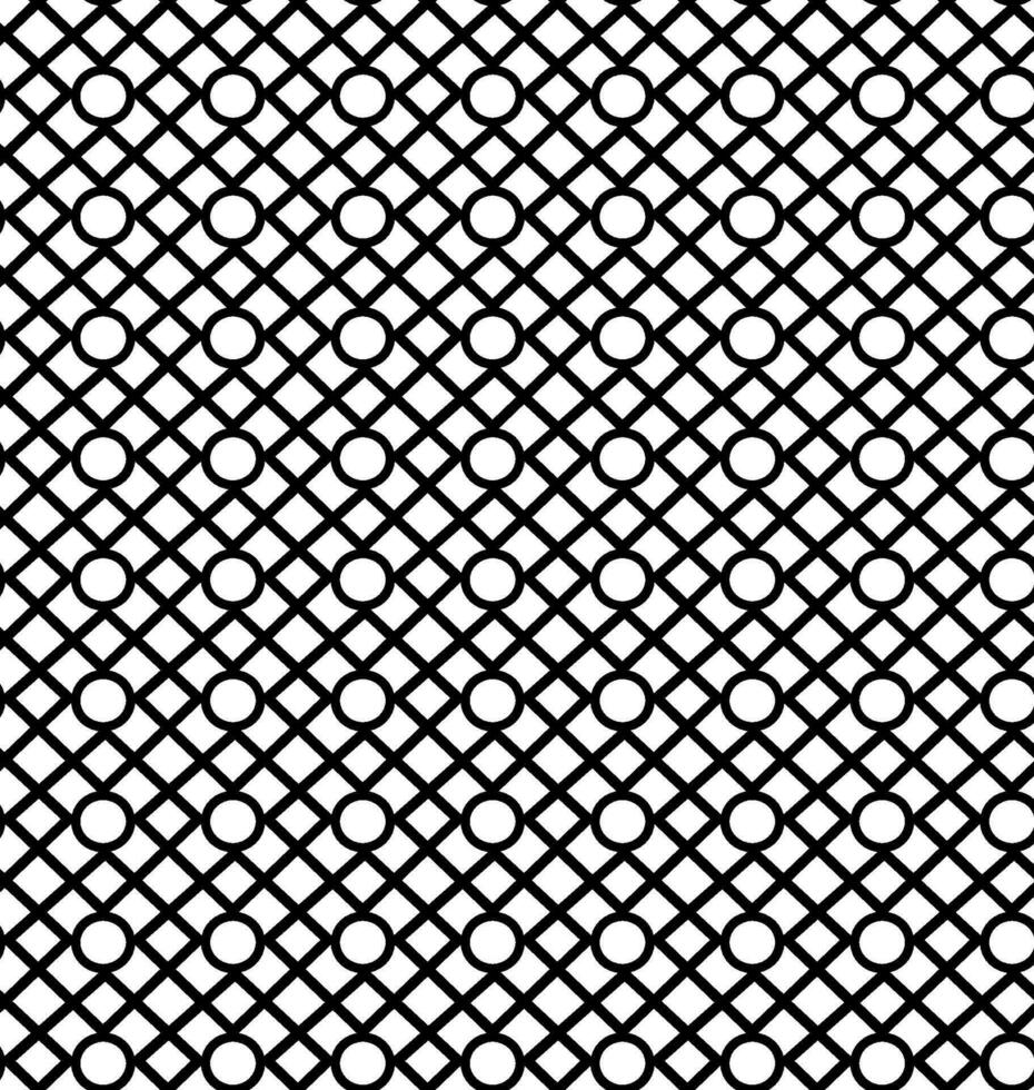 Seamless vector texture in the form of a black geometric pattern on a white background