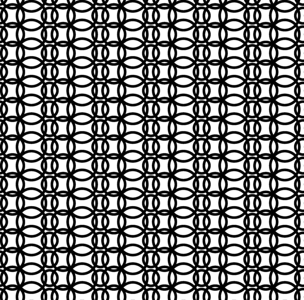 Vector geometric seamless pattern in the form of an openwork black lattice in doodle style on a white background
