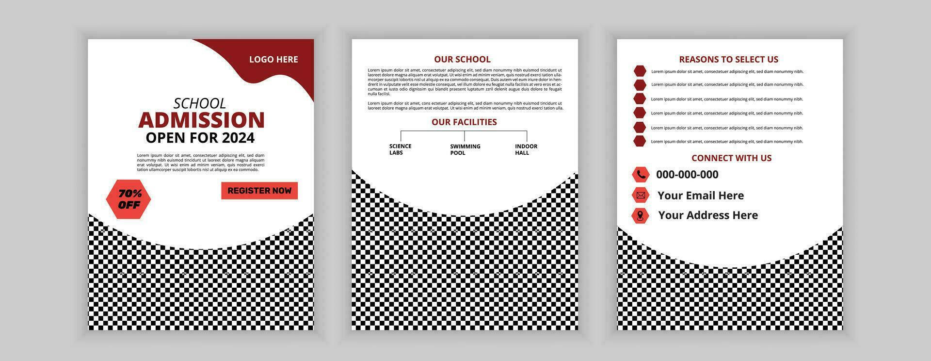 Creative Education Catalogue Design Template vector
