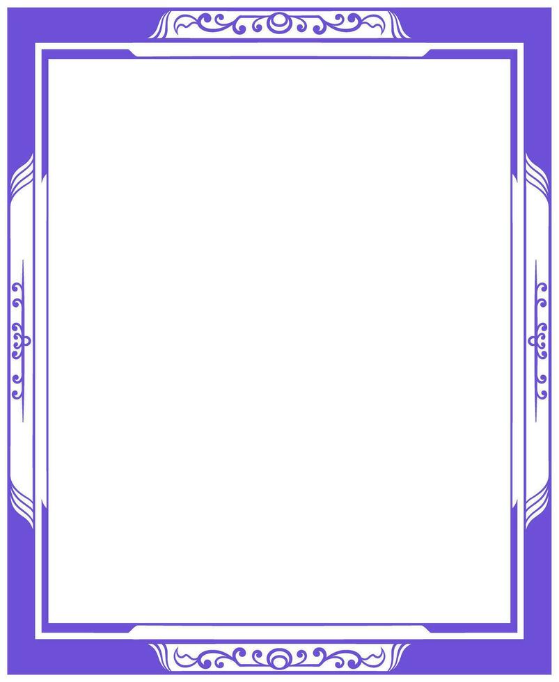 Vector rectangle ornament frame