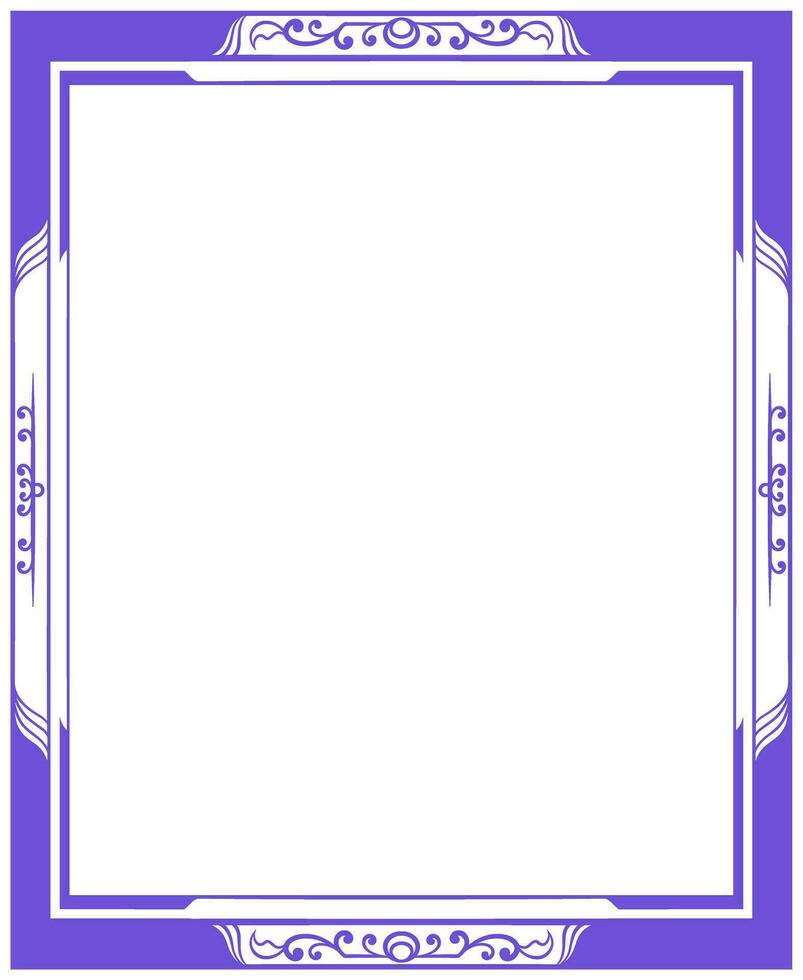 Vector rectangle ornament frame