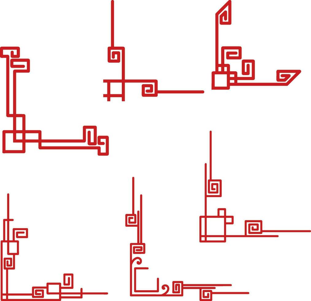 Set chinese corner vector