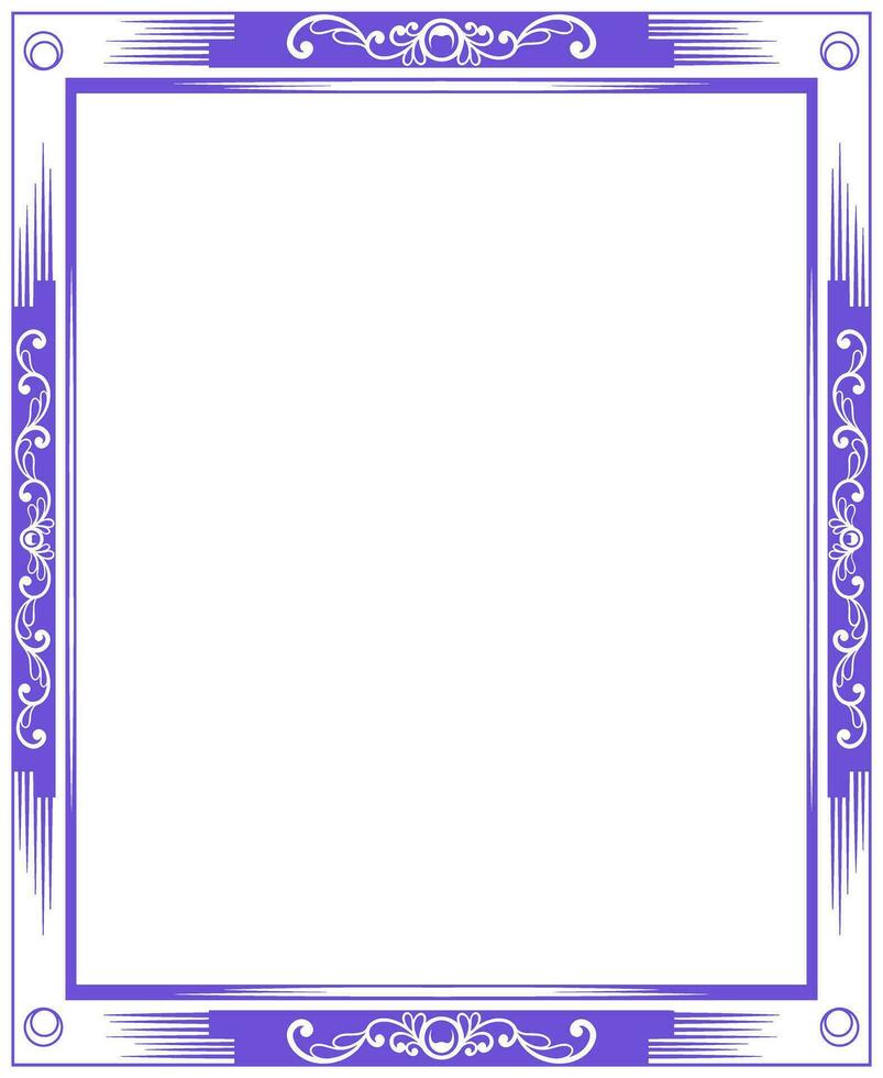 Vector rectangle ornament frame