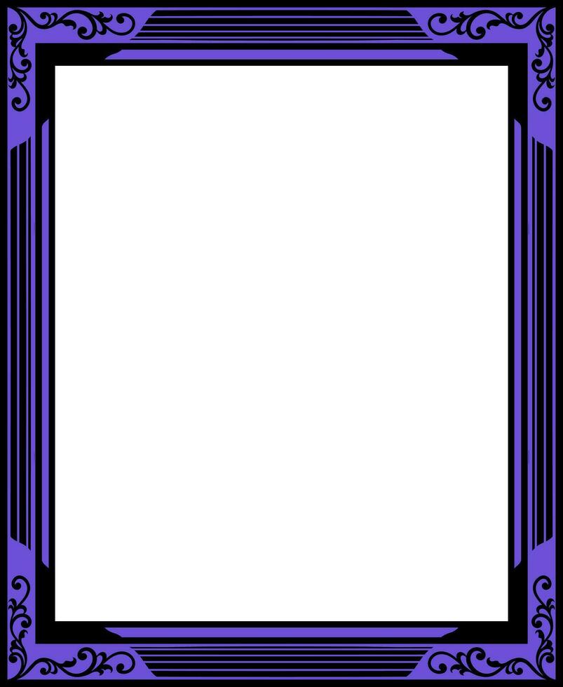 Vector rectangle ornament frame