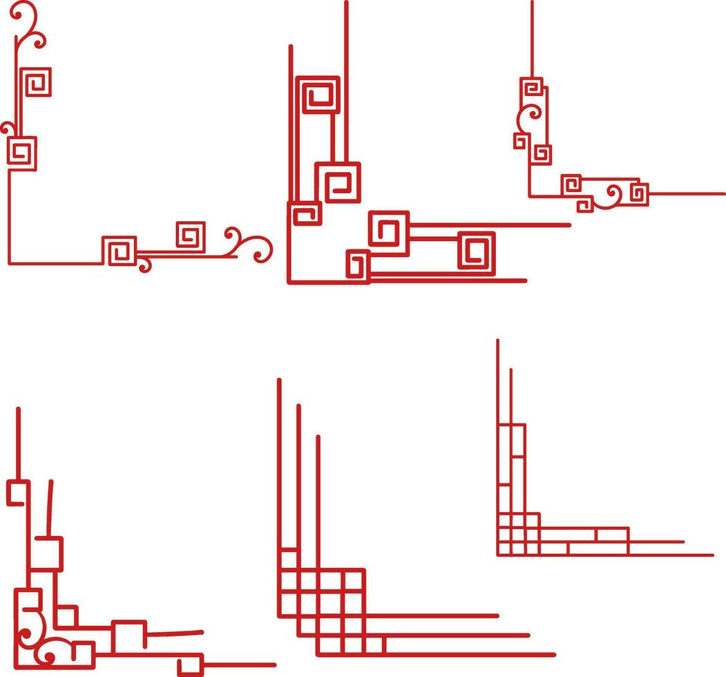 Set chinese corner vector