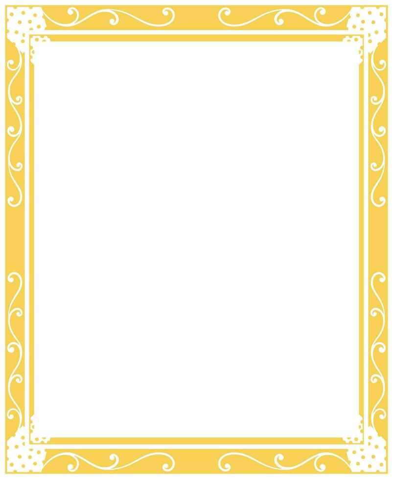 Vector rectangle ornament frame