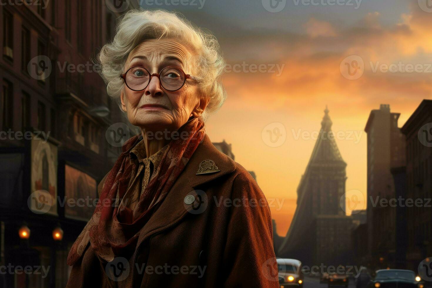 AI generated Secretive American woman car 1920 year criminal. Generate Ai photo