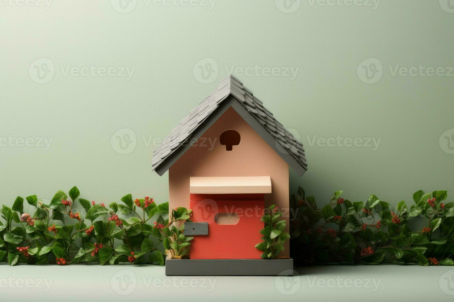 AI generated House mailbox banner. Generate Ai photo