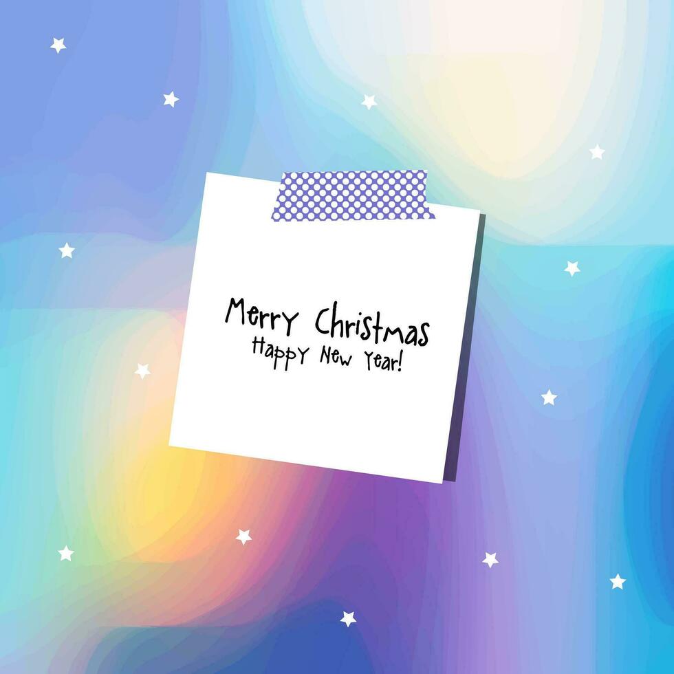 Merry Christmas, Happy New Year card. Decorative background. Space background vector