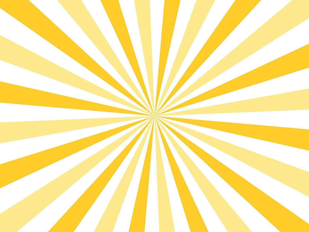 Yellow and White sunbeam, sunray, background, template with copy space vector