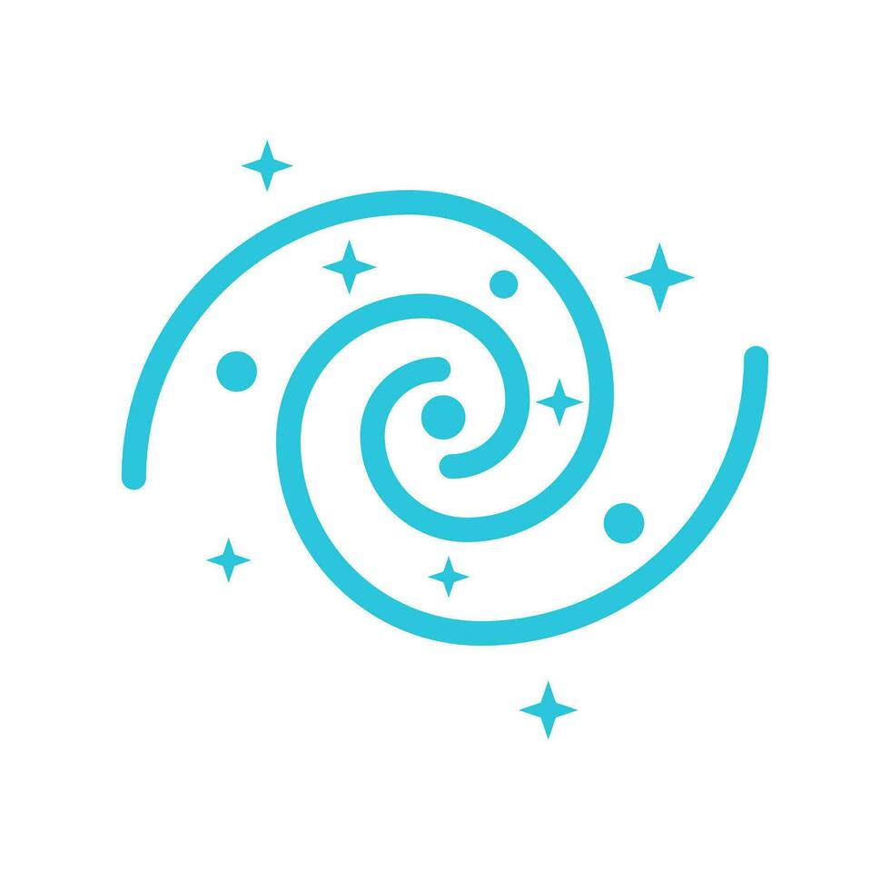 Milky way. From blue icon set. vector