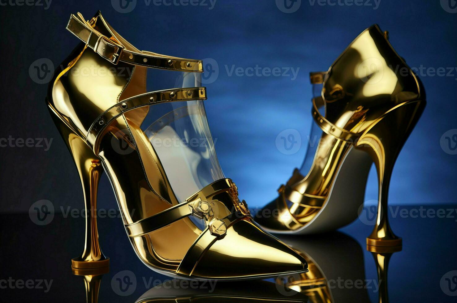 AI generated Luxury fashion shoes. Generate ai photo