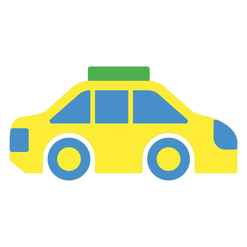 Car icon or logo illustration flat color style vector