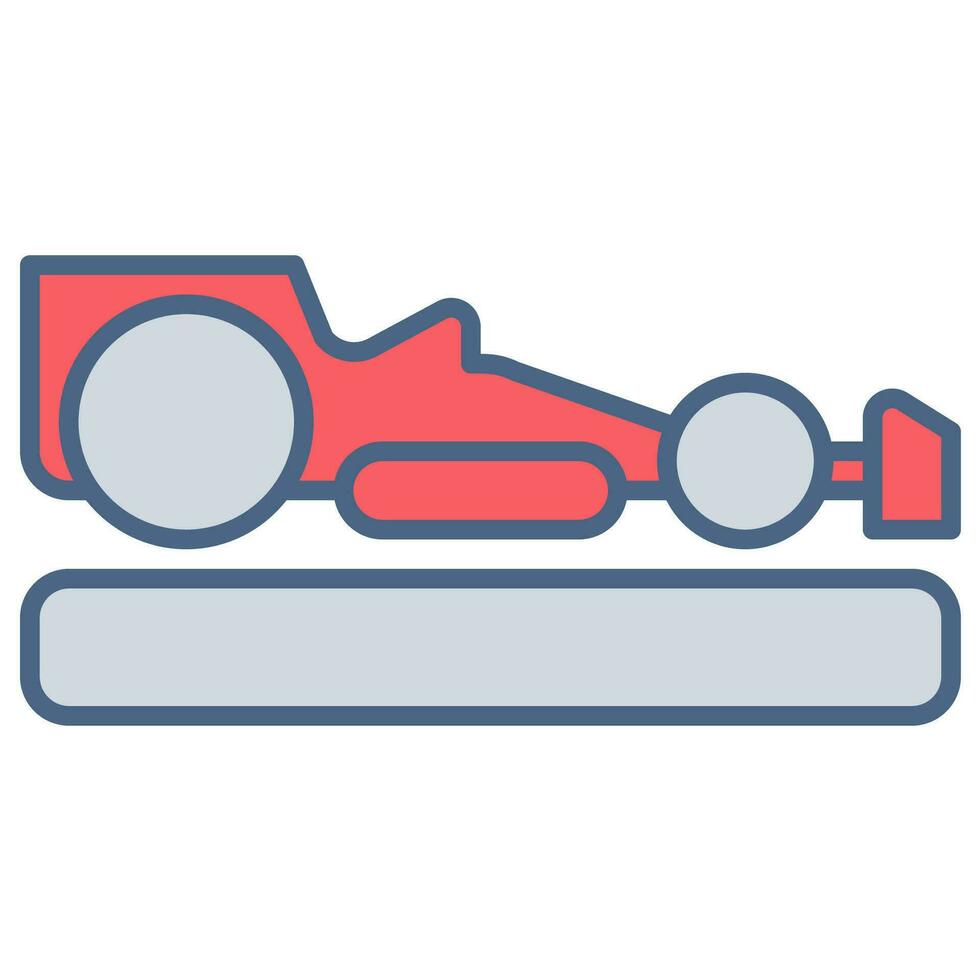 Car icon or logo illustration filled color style vector