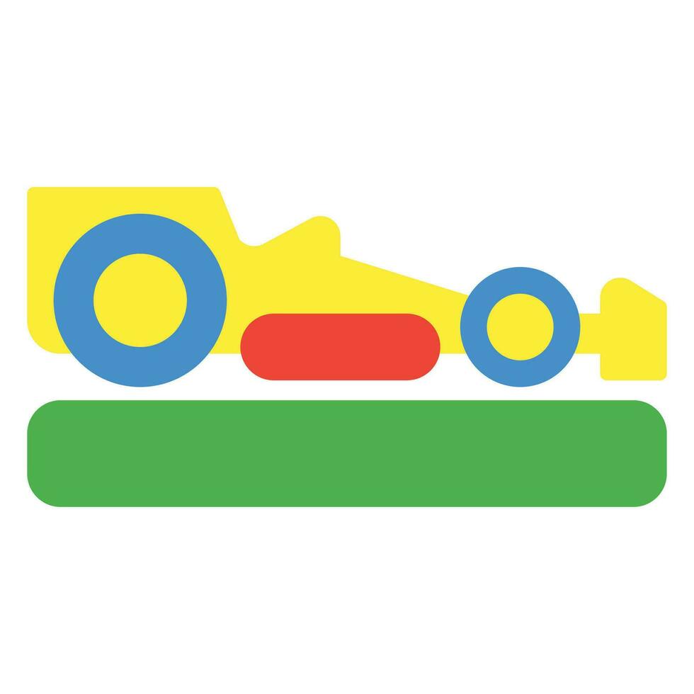 coche icono o logo ilustración plano color estilo vector