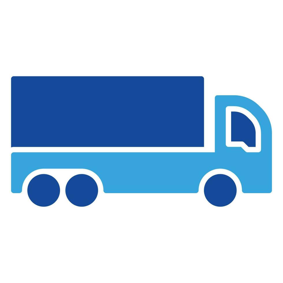 Truck icon or logo illustration glyph style vector