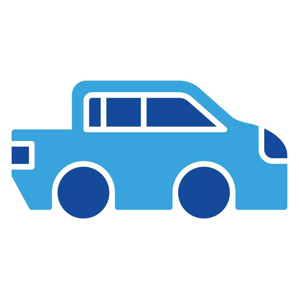 Car icon or logo illustration glyph style vector
