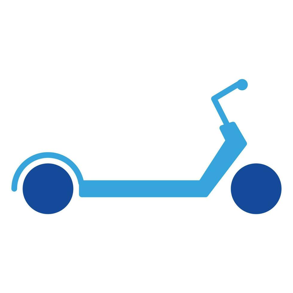 Scooter icon or logo illustration glyph style vector