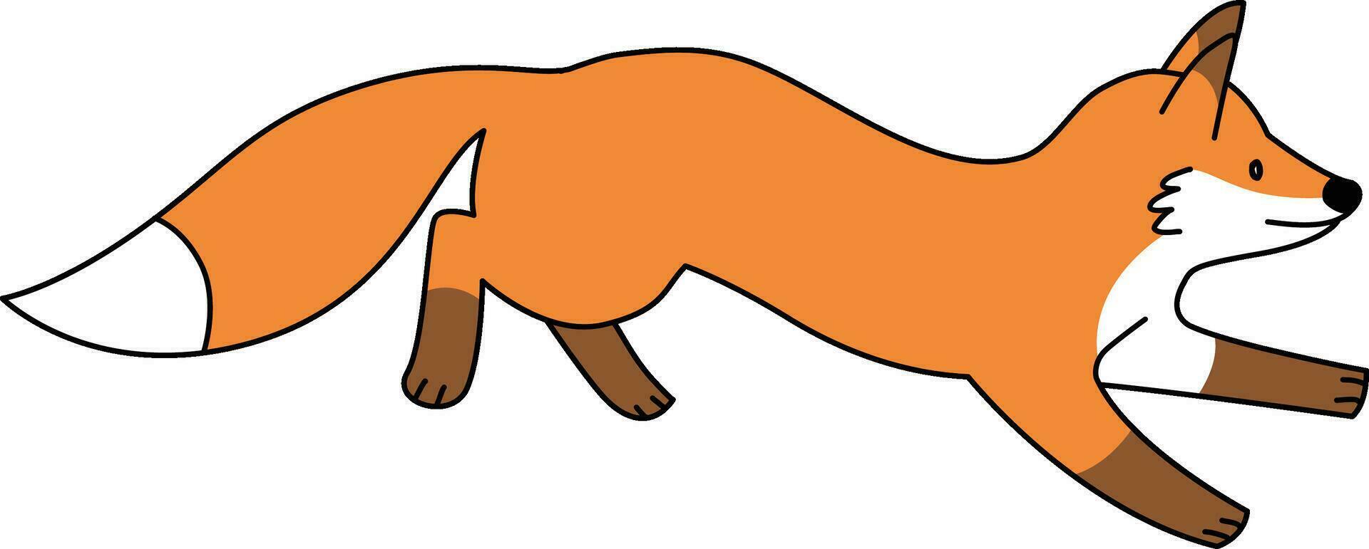 Red fox, cartoon doodle, cute. Red fox during Christmas festival. The red fox is sit, walk, running, jump, and sleep, full of life. vector