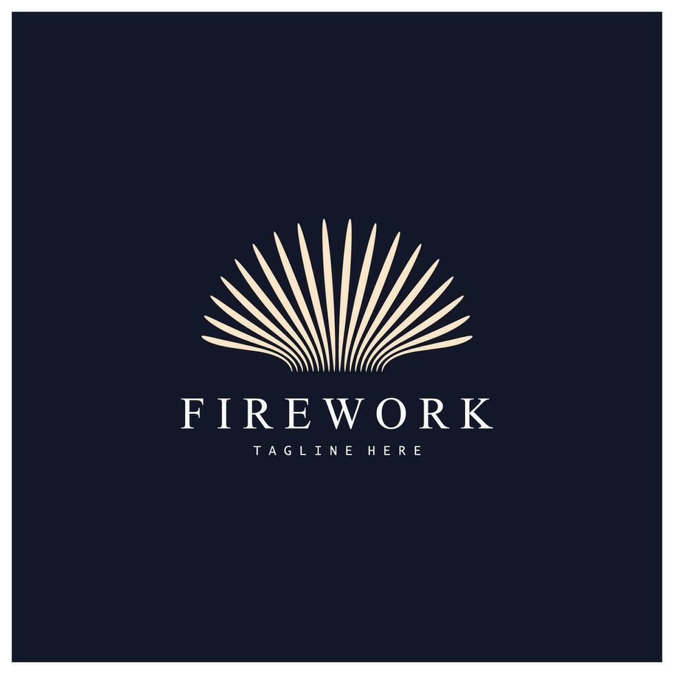 Firework Logo Design vector template