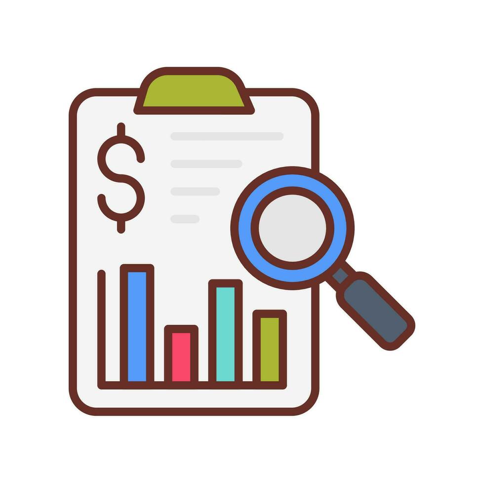 Cost Report in vector. Illustration vector