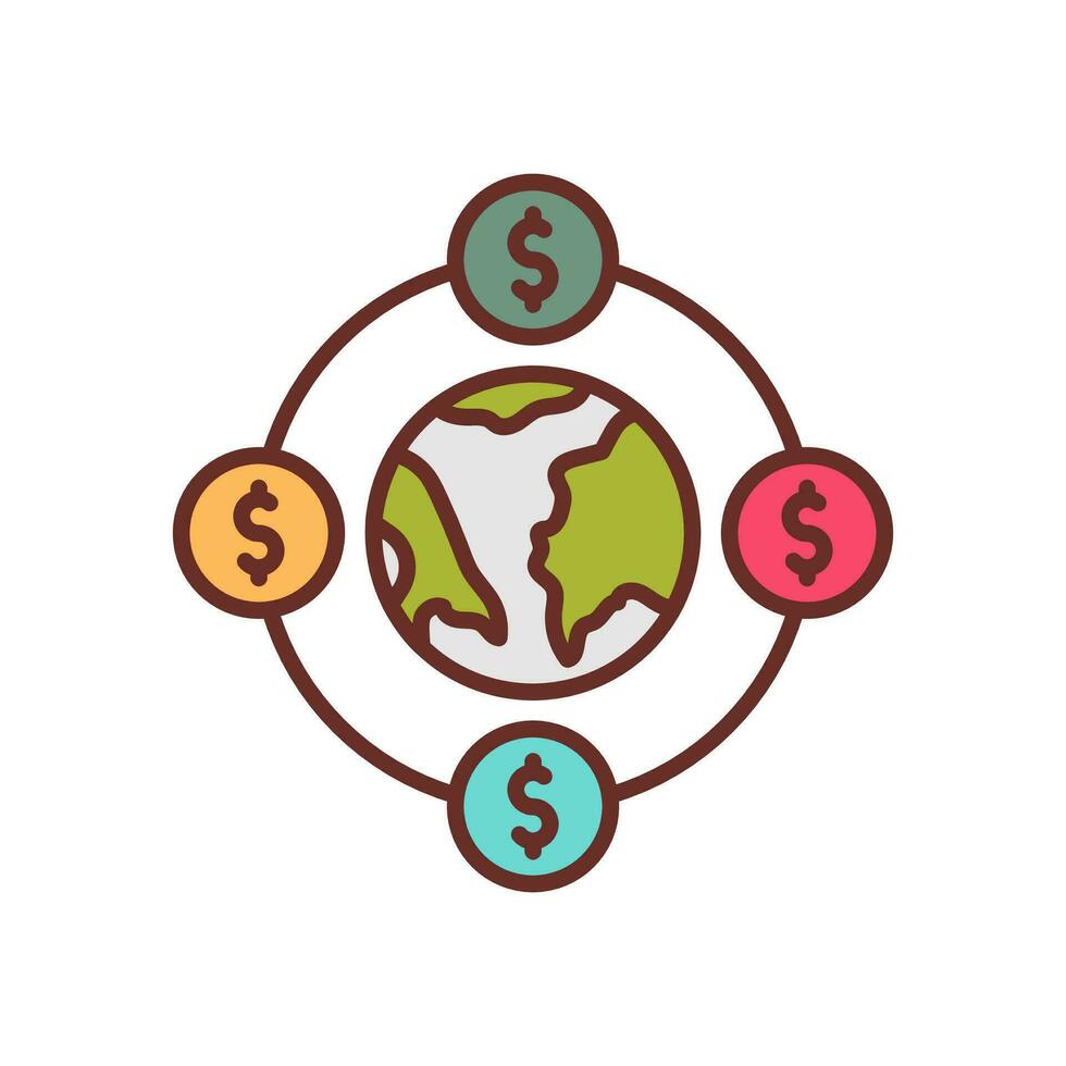 Global Business in vector. Illustration vector