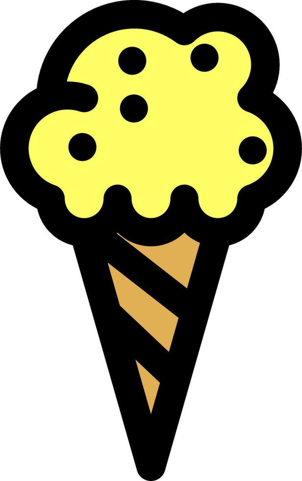 ice cream cone icon vector