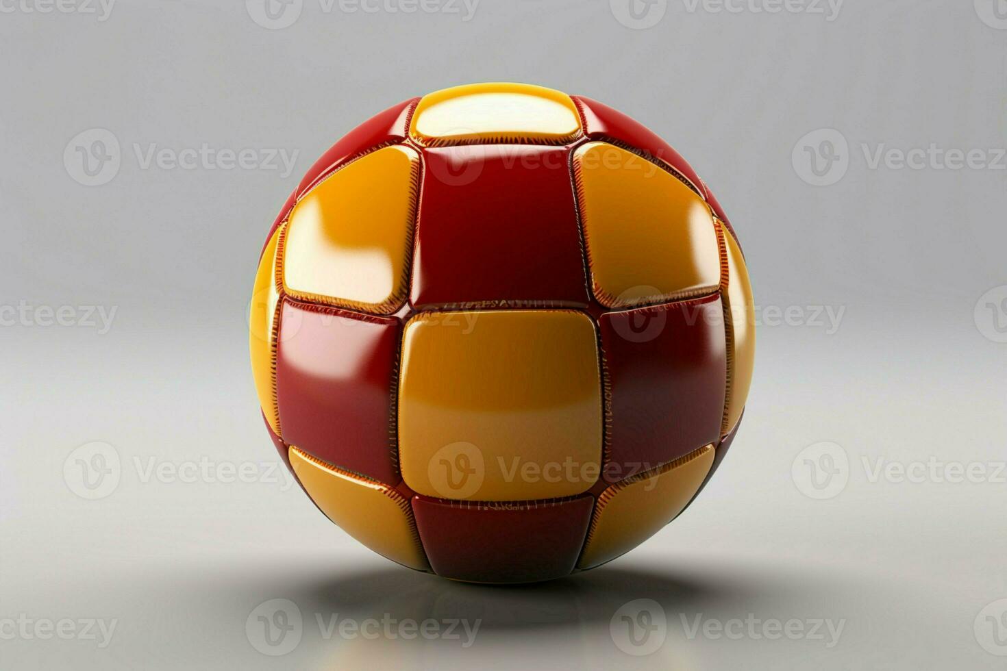 AI generated Soccer ball on a radiant light background evoking energy and excitement AI Generated photo