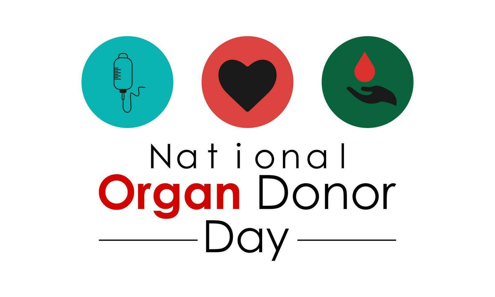 National Organ Donor day observed each year on February 14th . Donor Day aims to raise awareness of the live. Vector illustration