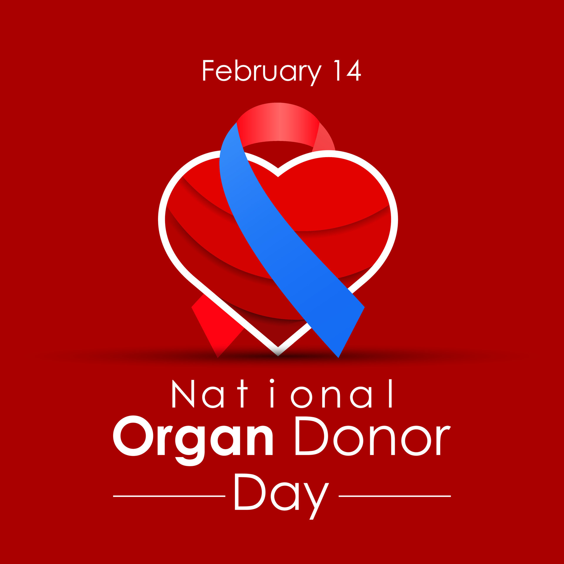National Organ Donor day observed each year on February 14th . Donor Day aims to raise awareness