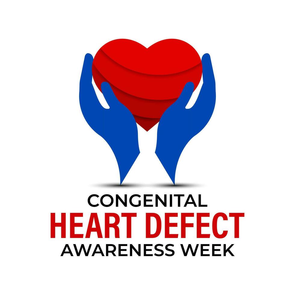 Congenital Heart Defect Awareness Week observed each year during February 7,14 . vector