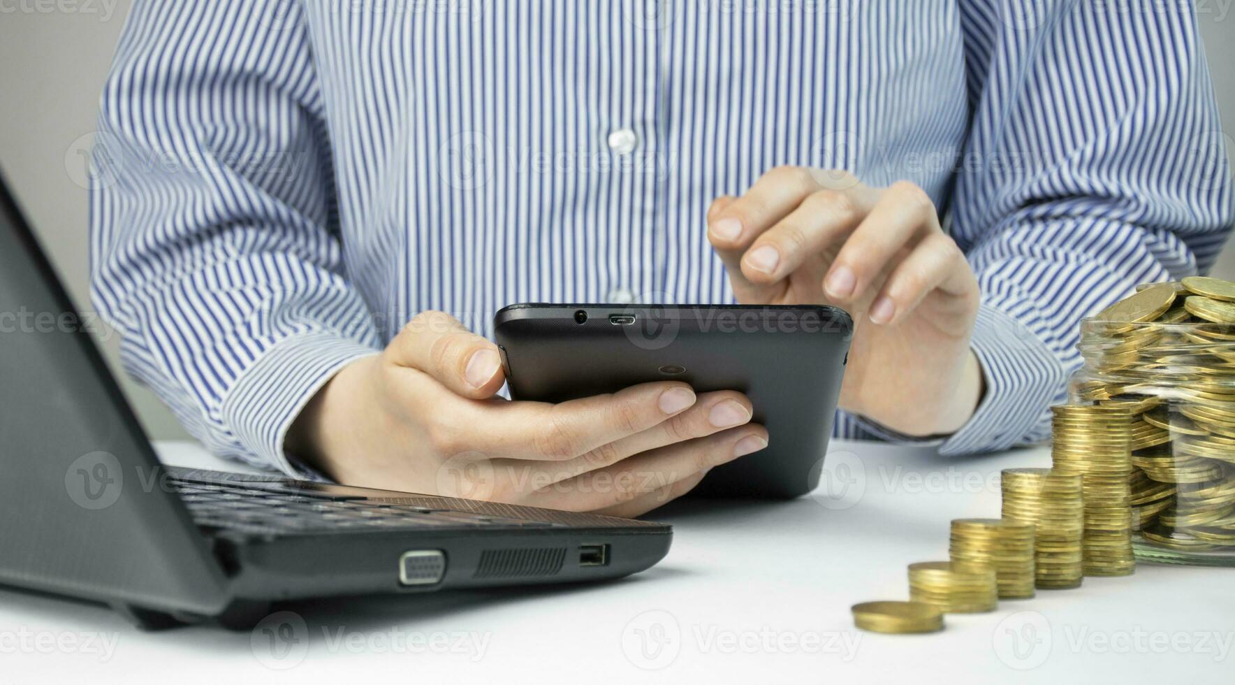 Business concept. Business finance concept. Recovery and business growth. Copy space. photo
