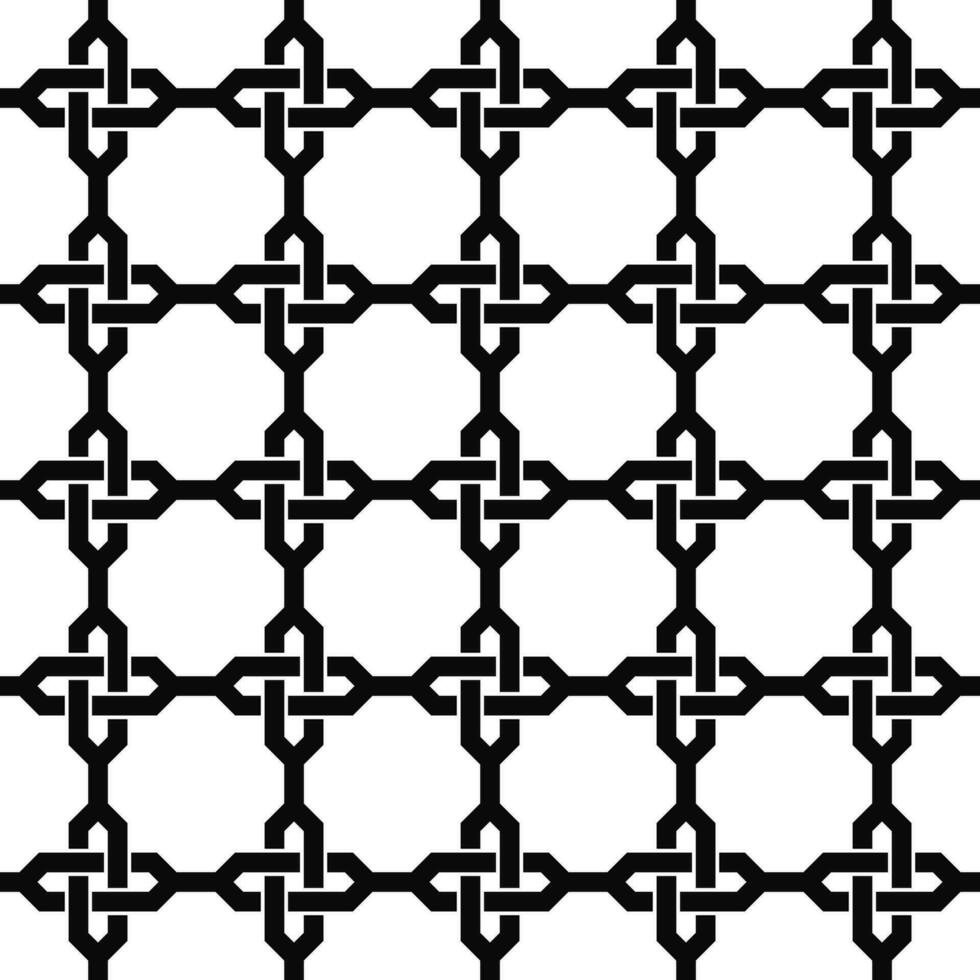 Monochrome seamless chain pattern design vector background