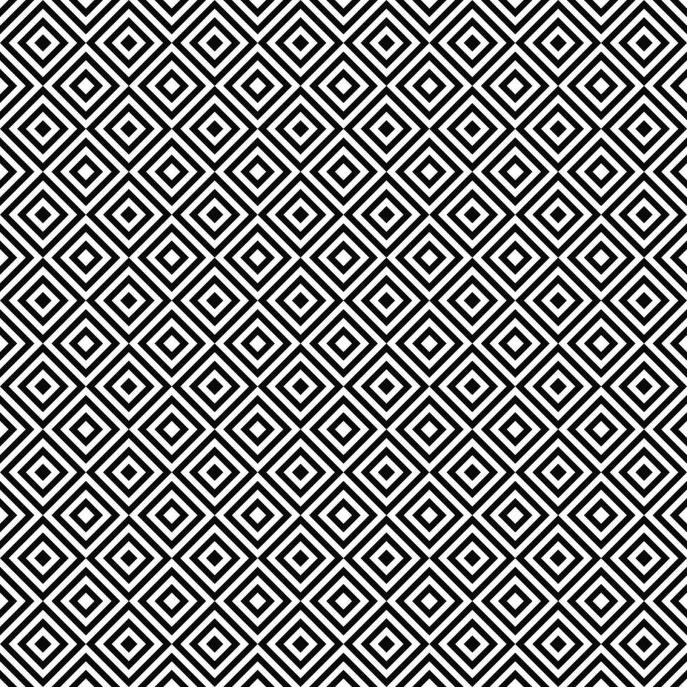 Repeating black and white square pattern design vector